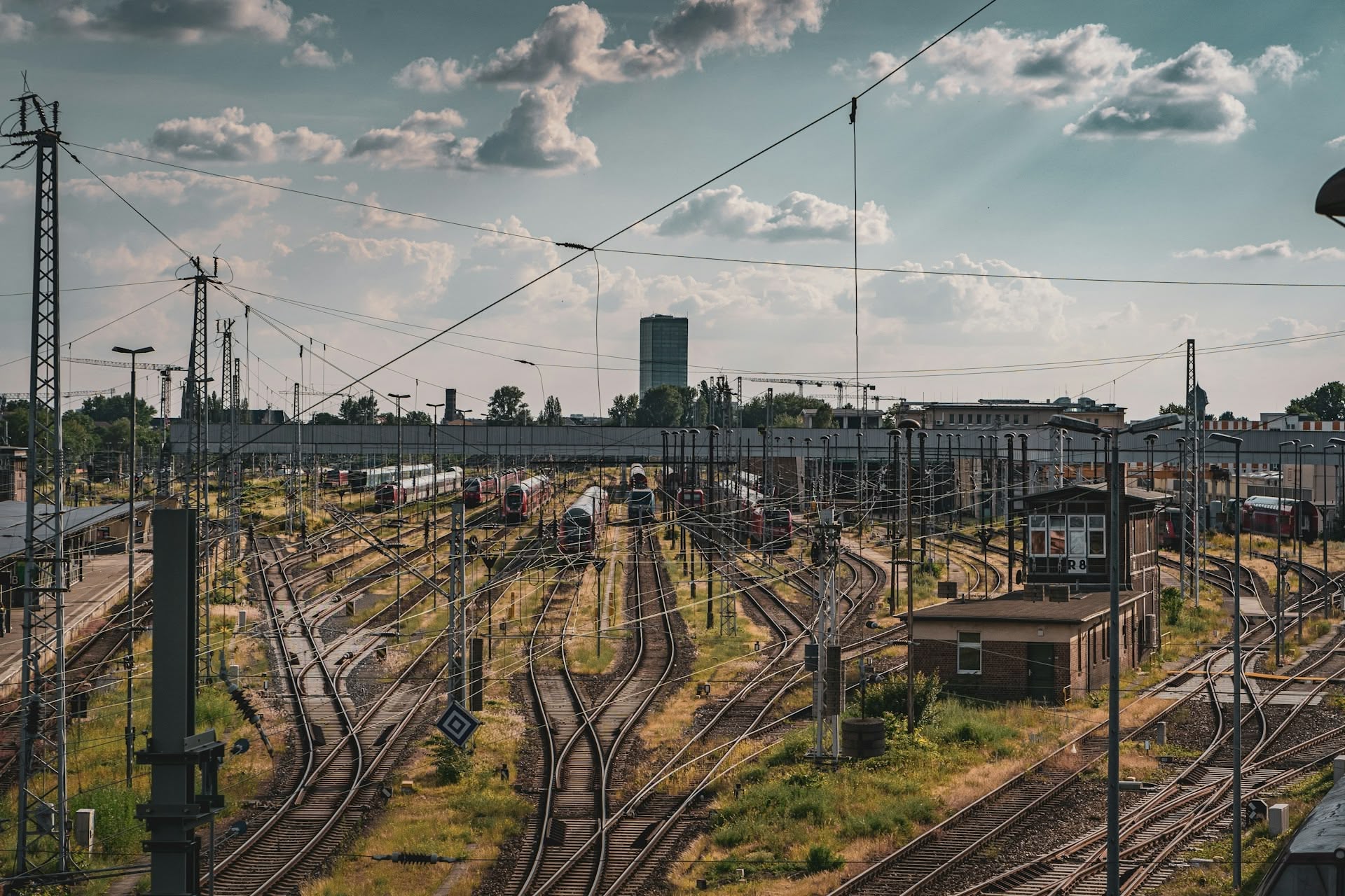 Bahnstrecke in Berlin Lichtenberg